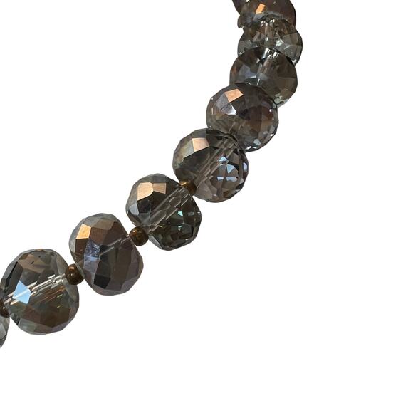 Sparkling Fashion Necklace Grays and Blues Hues - Picture 4 of 5